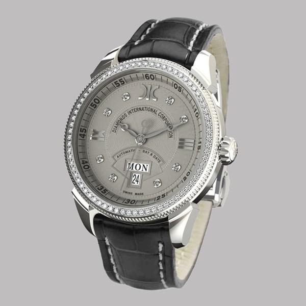 Picture of Diamantové hodinky 9266-AD-GS-Leather