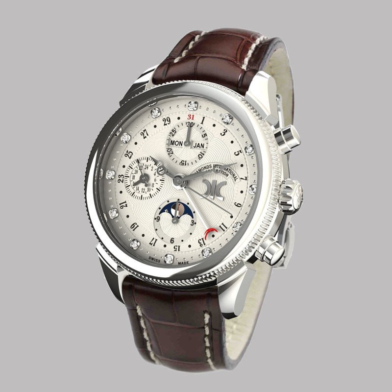 Picture of Diamond watch 9268-AA-AG-Leather