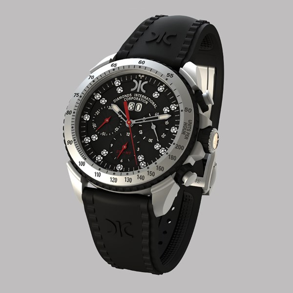 Picture of Diamantové hodinky 9288-AN-NR-Rubber