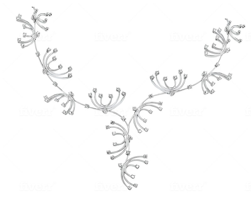 Picture of Диамантено колие Snowflake