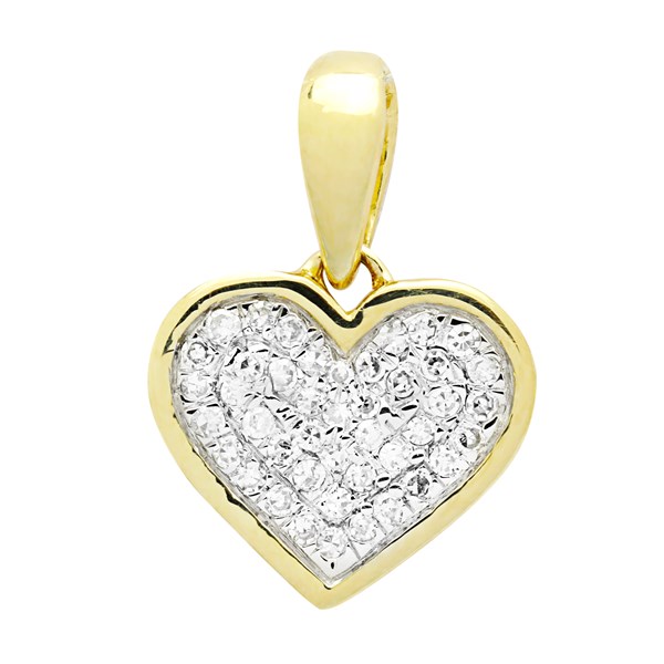 Picture of P-105214-YG - Pendant Heart 