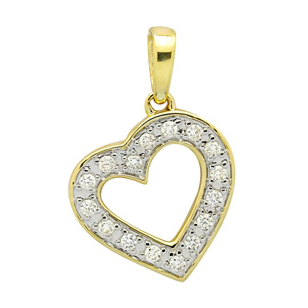 Picture of P-105494-YG - Pendant Heart