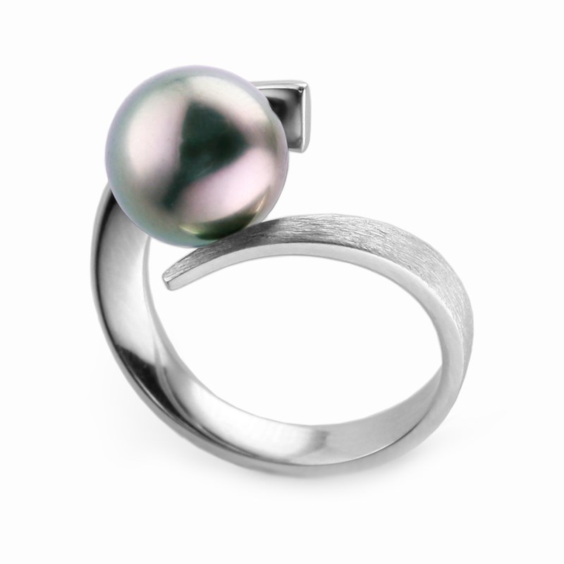 Picture of Ring Perla Černá bez diam. okolí