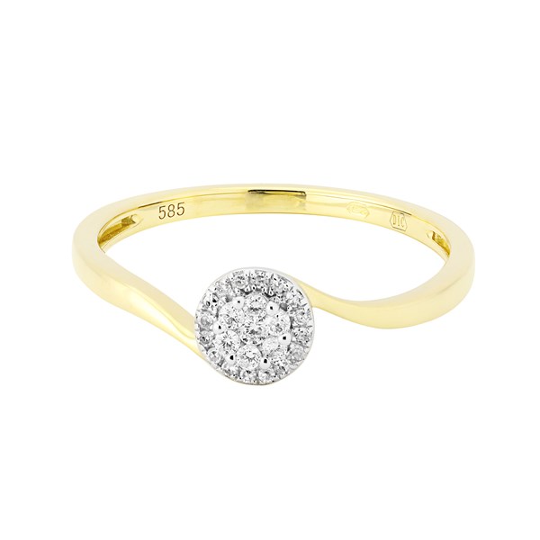 Picture of R-28817-YG - Ring Edith