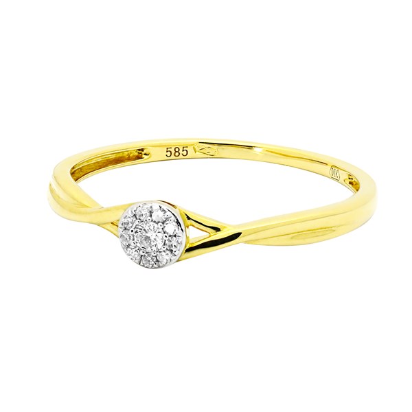 Picture of R-46678-YG - Ring Margaret