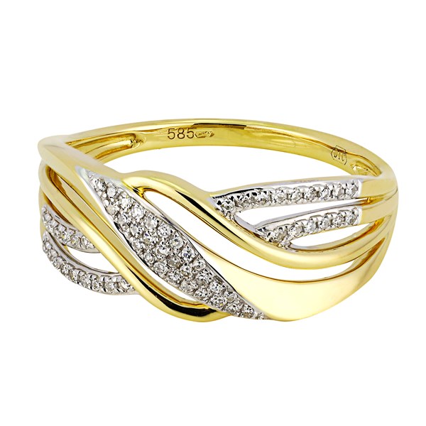 Picture of R-69530-YG - Ring Lilly