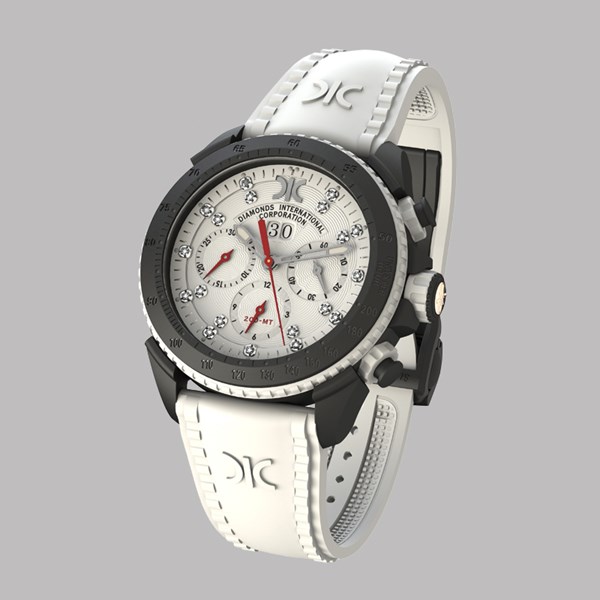 Picture of Diamond watch 9288-NI-AG-Rubber